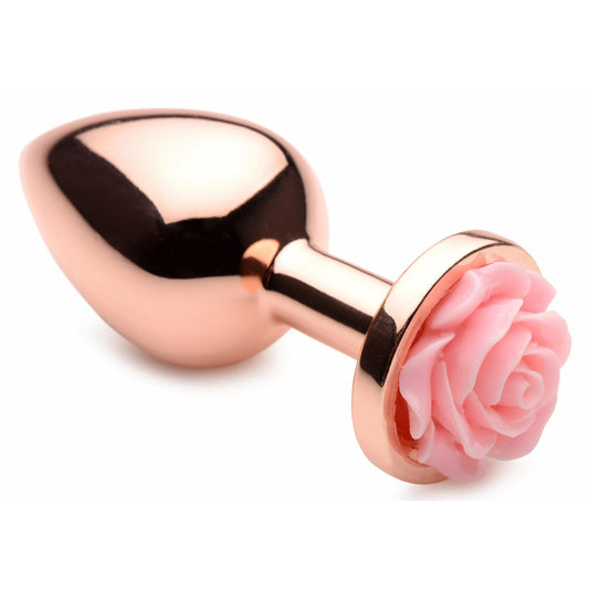 Pink Rose Gold Anal Plug - Medium