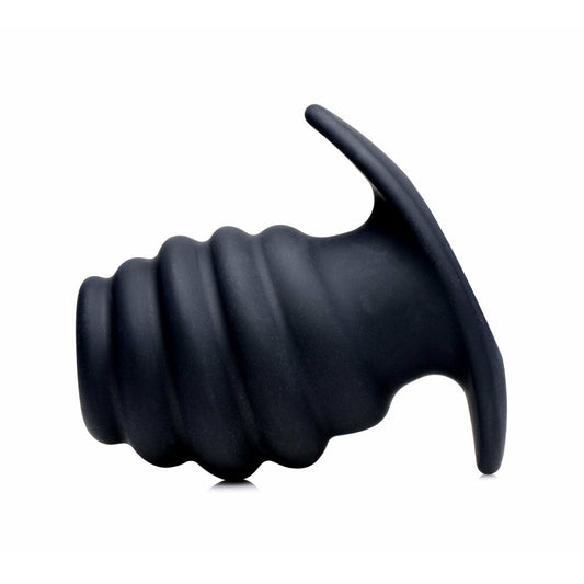 Hive Ass Tunnel Silicone Ribbed Hollow Anal Plug - Medium MS-AF982-MEDIUM