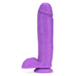 Neo - 11 Inch Dual Density Dildo - Neon Purple BL-34541