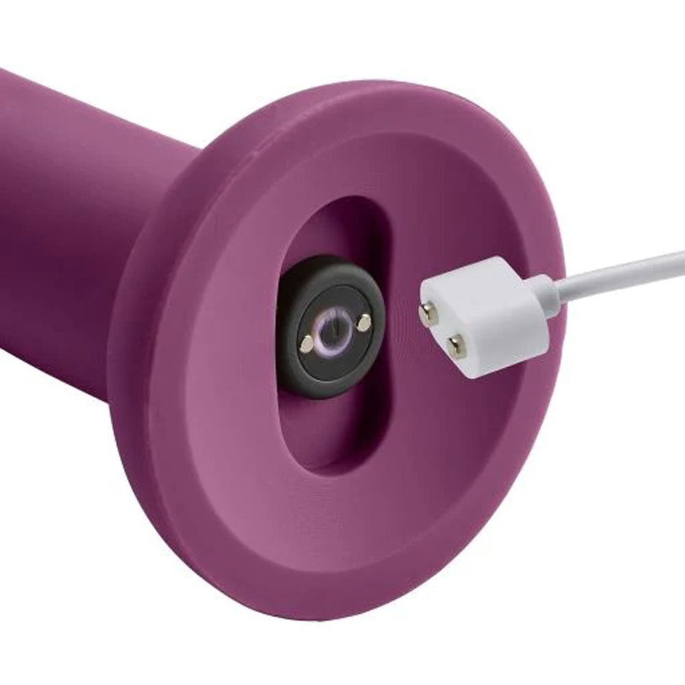 Ergo Super Flexi I Dong Soft and Flexible Liquid  Silicone With Vibrator - Plum