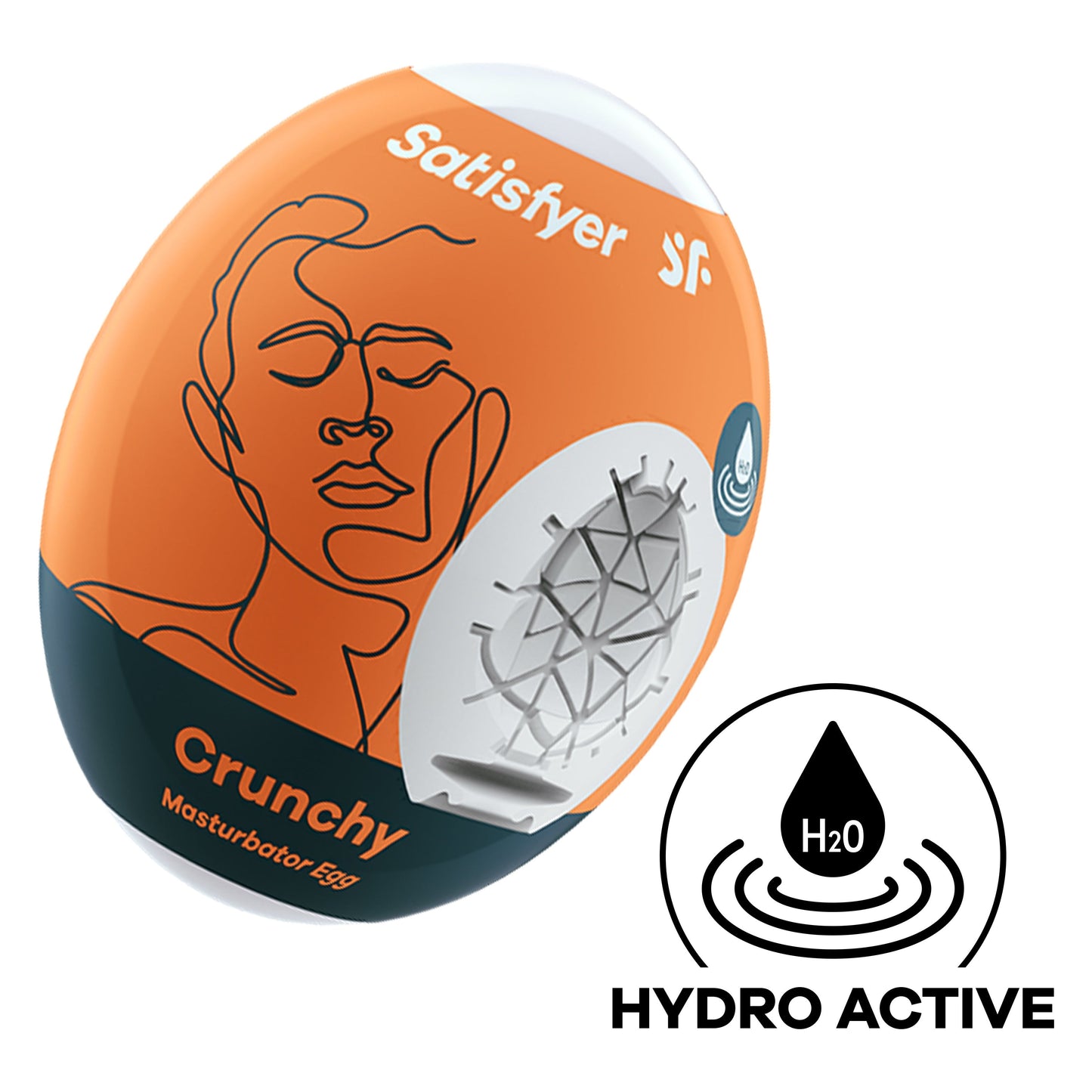 Satisfyer Masturbator Egg - Crunchy - Orange