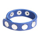 Cock Gear Leather Speed Snap Cock Ring - Blue STR-AG845-BLU