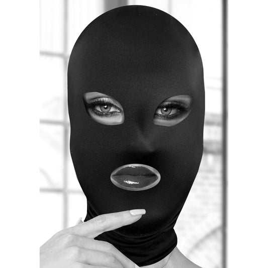 Subversion Mask With Open Mouth and Eye - Black OU-OU689BLK