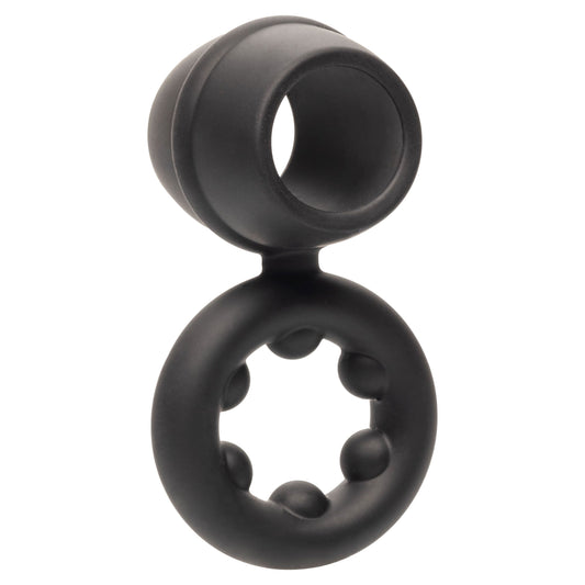 Alpha Liquid Silicone Dual Support Magnum Ring - Black SE1492502