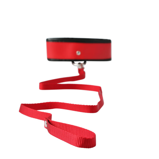 Sex and Mischief Leash and Collar - Red SS100-49