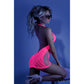 Shock Value Halter Dress - One Size - Neon Pink