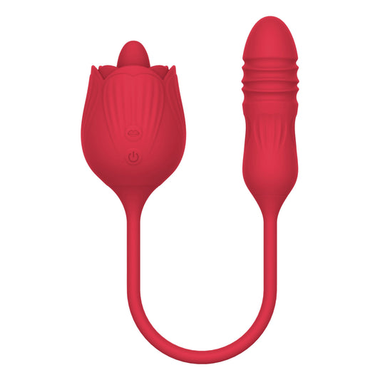 Voodoo Beso Tongue-N-Cheek Rose - Red TMN-VT-4554