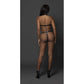 Victoria Leather Bra and Thong - One Size - Black