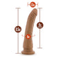 Dr. Skin Silicone - Dr. Noah - 8 Inch Dong With  Suction Cup - Mocha