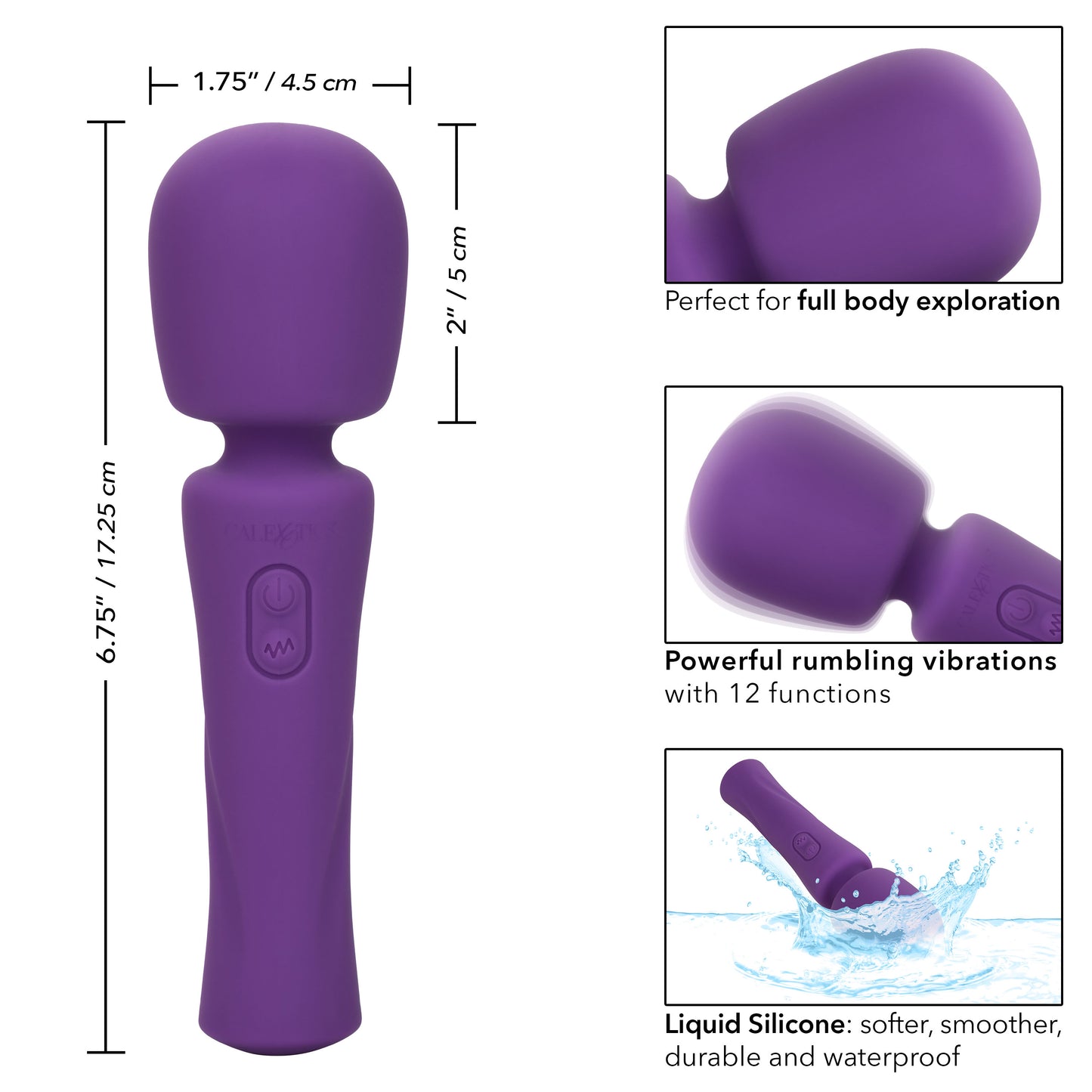 Stella Liquid Silicone Massager - Purple