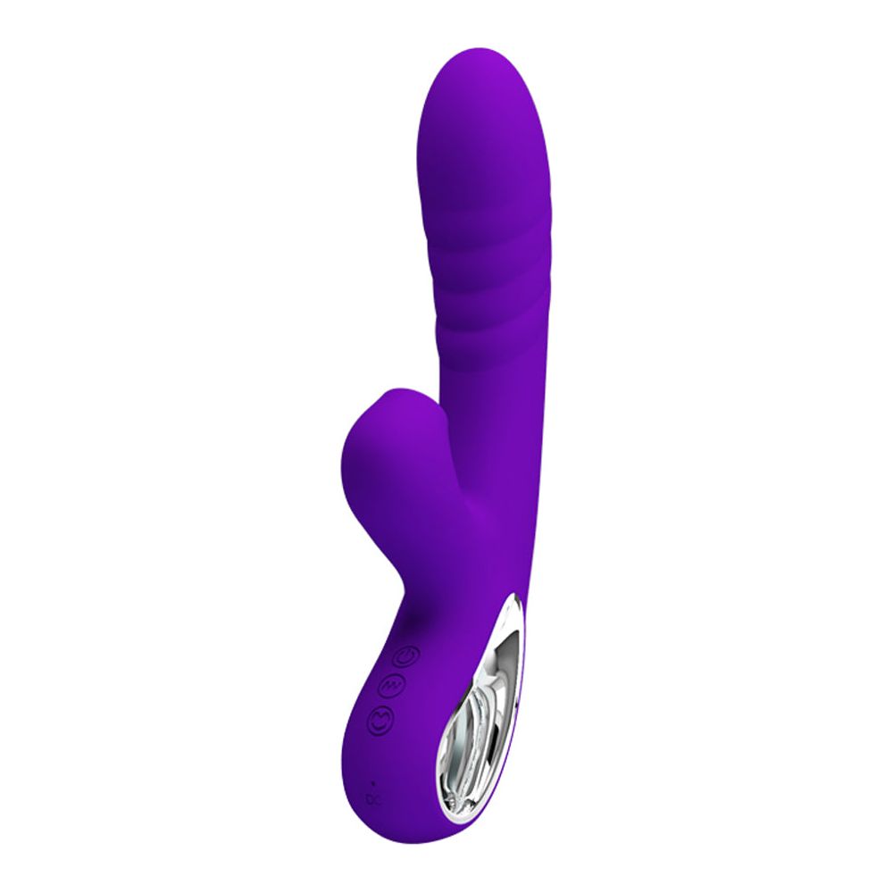 Pretty Love Jersey Sucking and Vibrating Rabbit -  Purple BI-014833