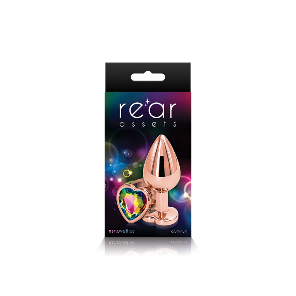 Rear Assets - Rose Gold Heart - Medium - Rainbow NSN0963-29