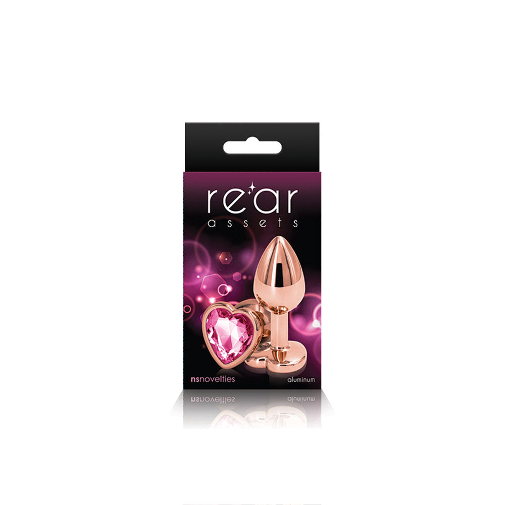 Rear Assets - Rose Gold Heart - Small - Pink NSN0963-14