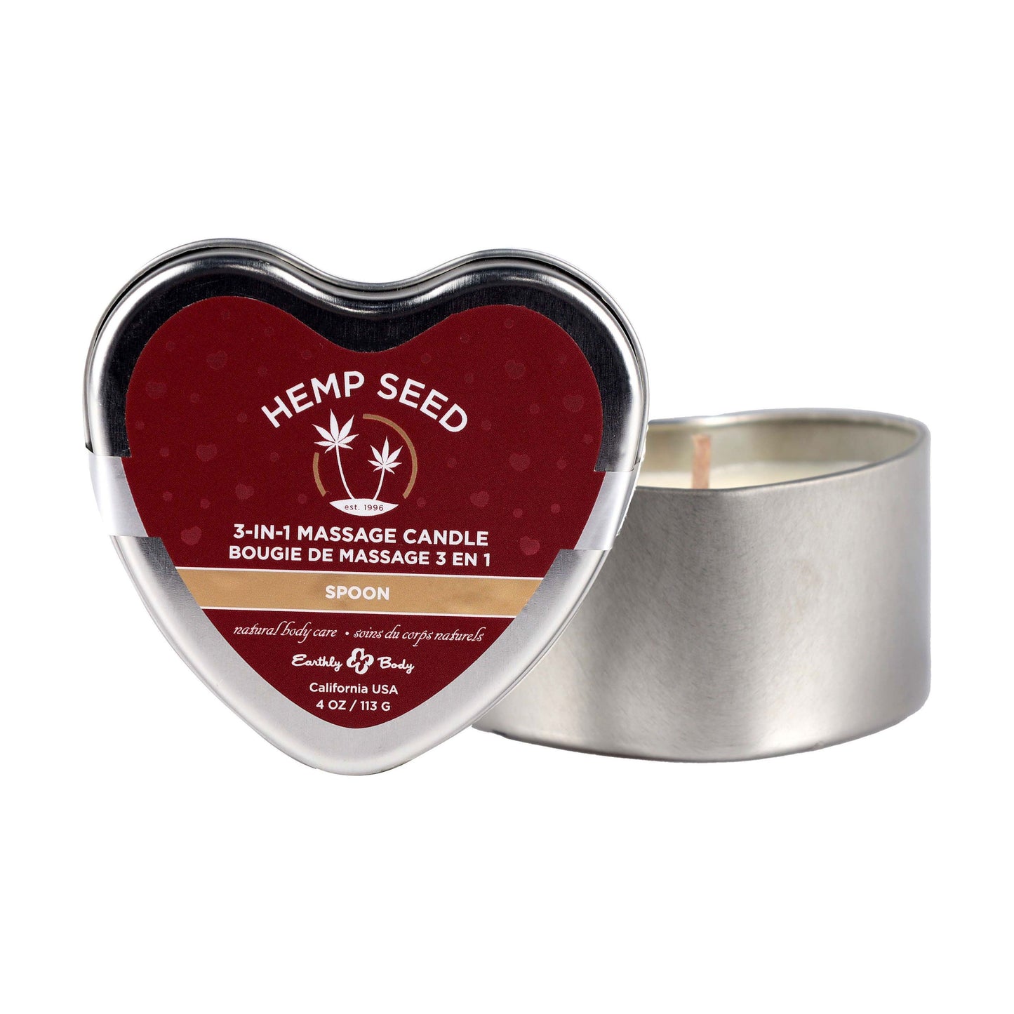 3-in-1 Massage Candle - Spoon - 4 Oz EB-HSCV023C