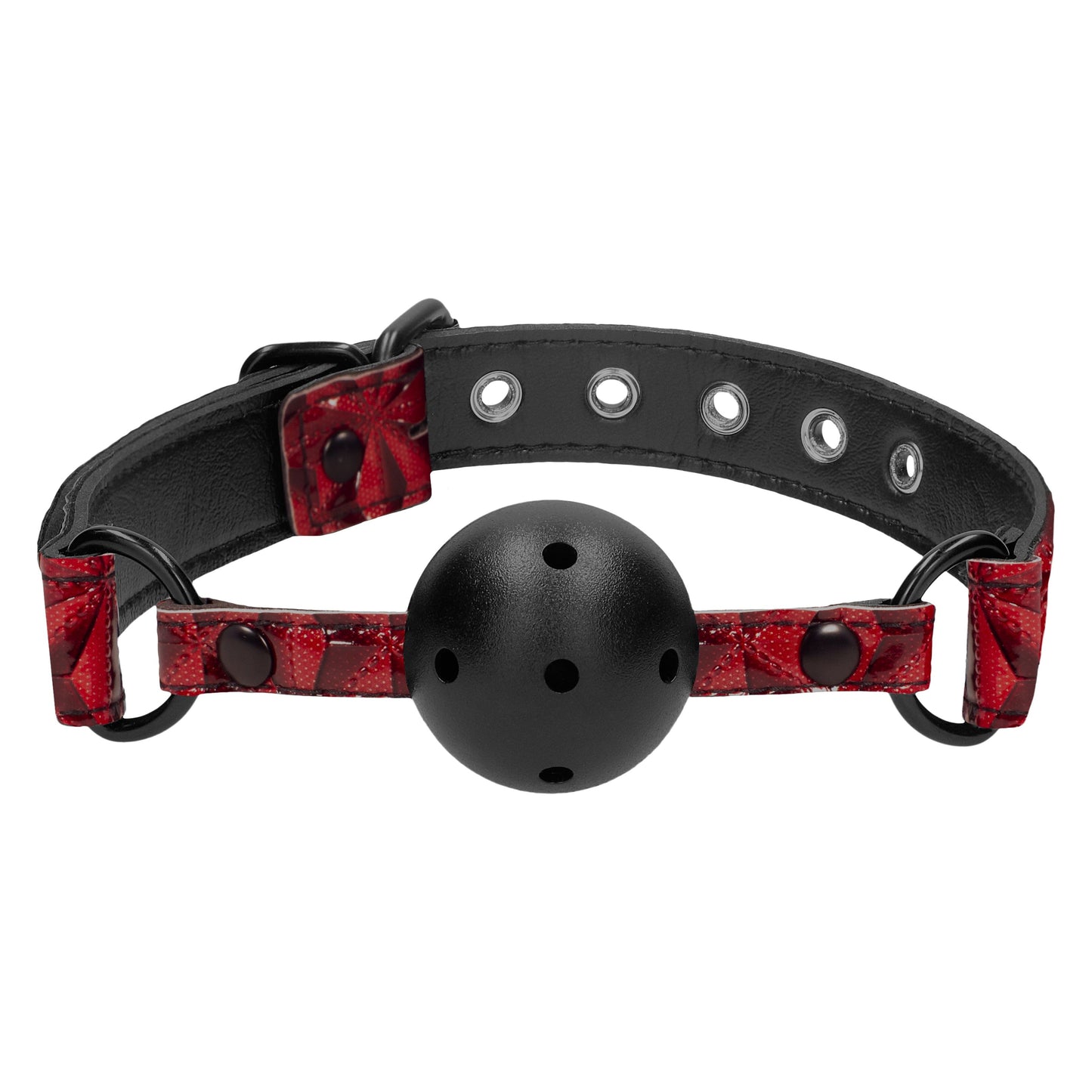 Breathable Luxury Ball Gag - Burgundy OU-OU345BUR