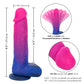Naughty Bits Ombre Hombre XL Vibrating Dildo -  -  Pink/purple