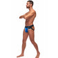 Retro Sport Panel Jock - S/ M - Black/ Blue