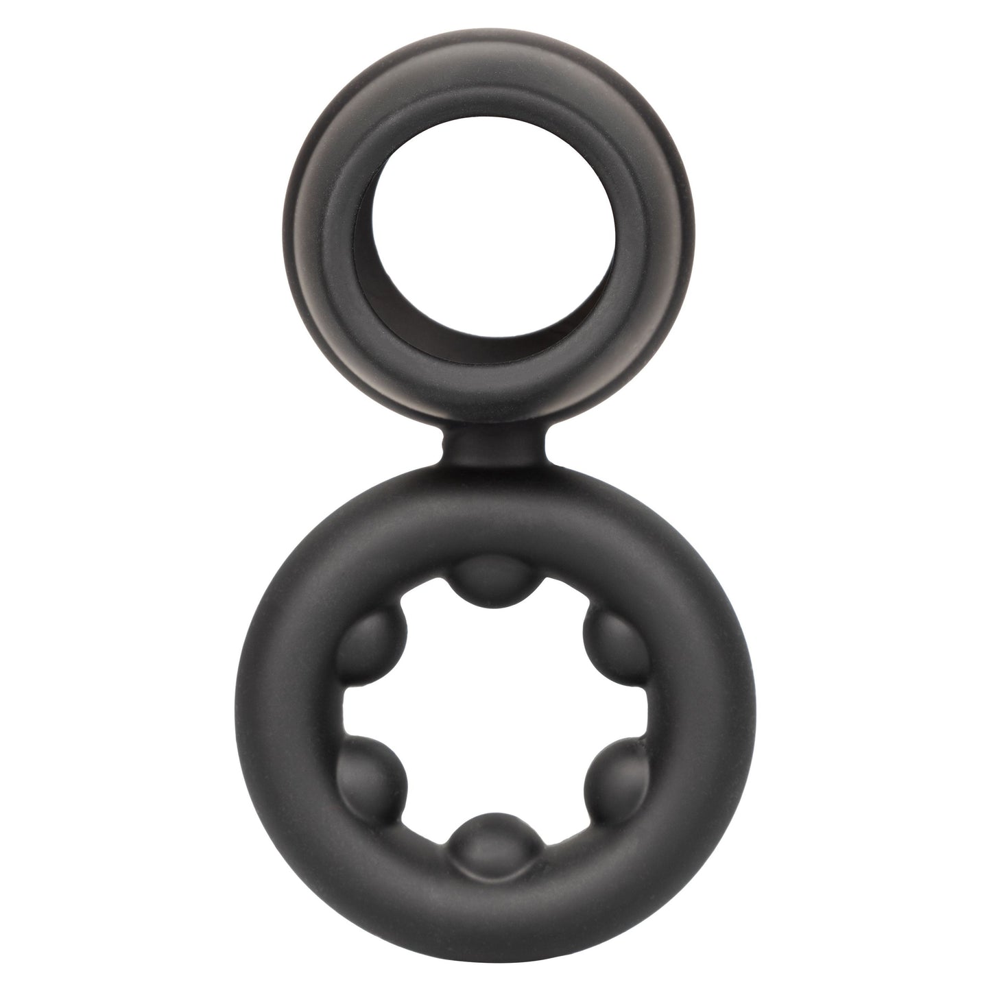Alpha Liquid Silicone Dual Support Magnum Ring - Black