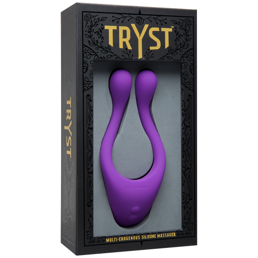 Tryst Multi Erogenous Zone Silicone Massager - Purple
