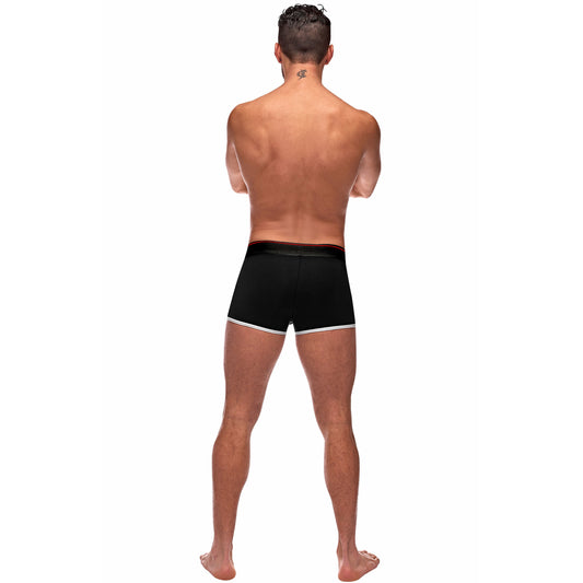 Retro Sport Panel Short - Small - Black/ Red MP-155265BRSL