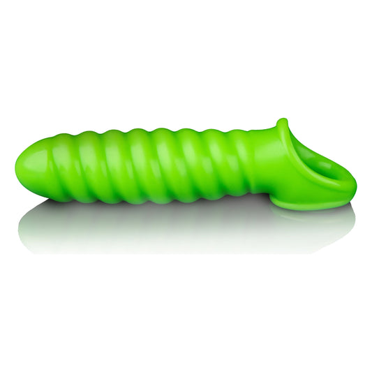 Swirl Stretchy Penis Sleeve - Glow in the Dark OU-OU741GLO