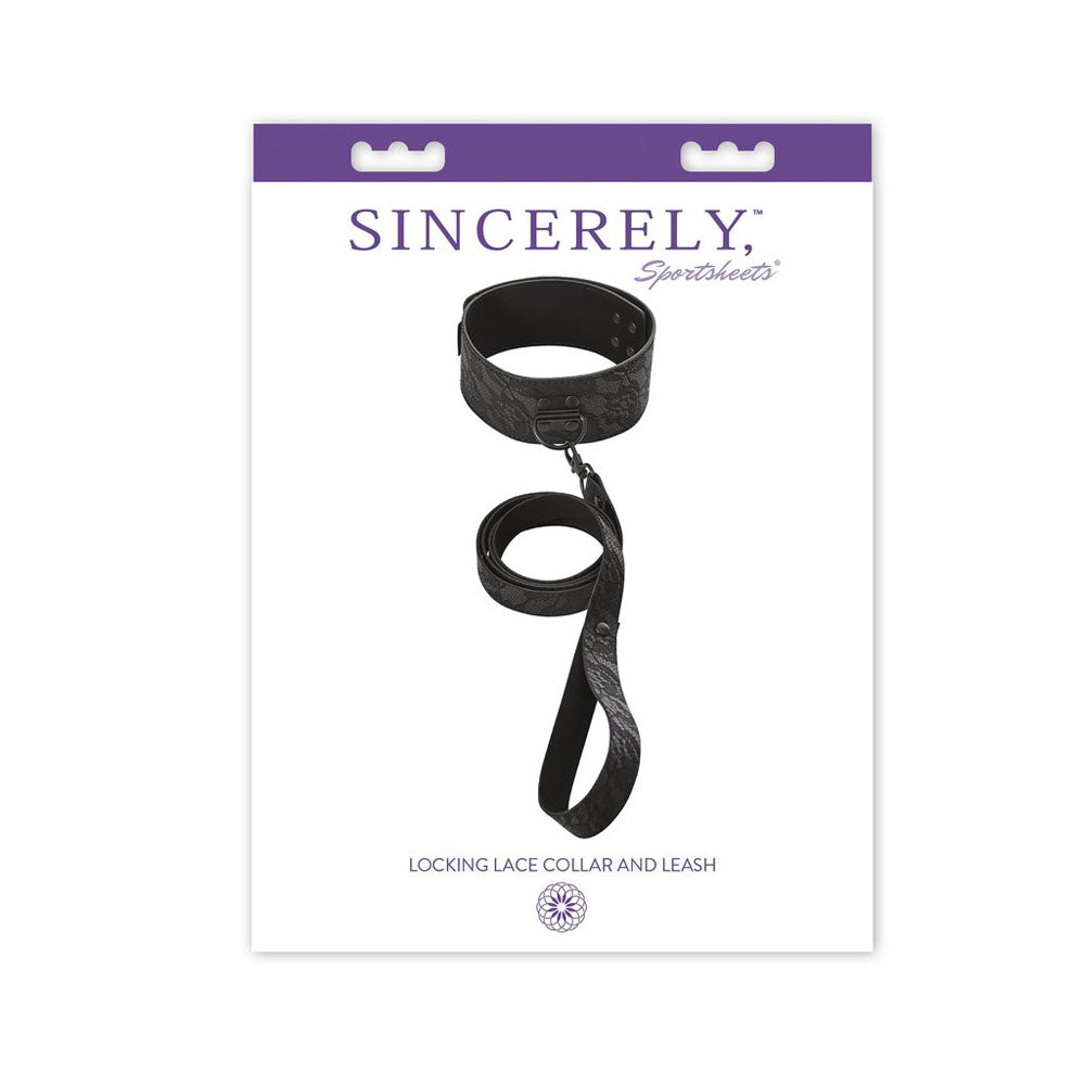 Sincerely Locking Lace Collar and Leash SS520-08