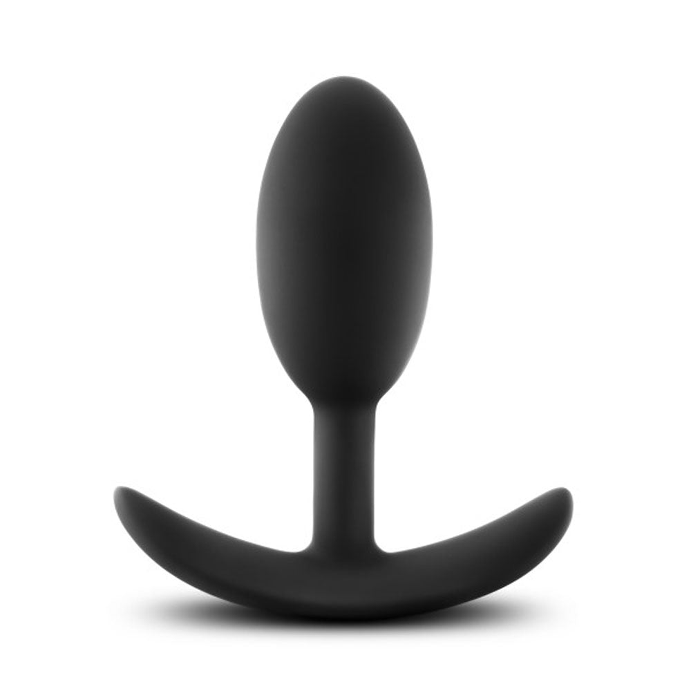 Luxe - Wearable Vibra Slim Plug - Medium - Black BL-11865