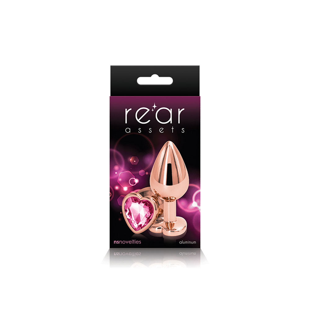 Rear Assets - Rose Gold Heart - Medium - Pink NSN0963-24