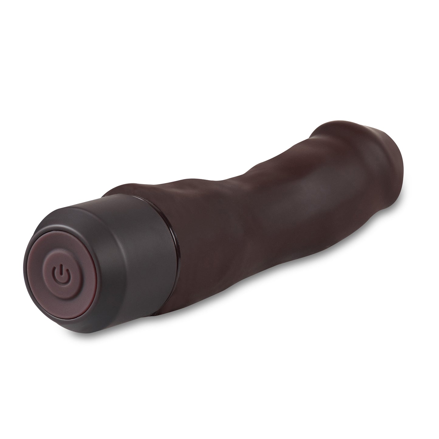 Dr. Skin Silicone  Dr. Steve - 7 Inch Vibrating  Dildo - Brown