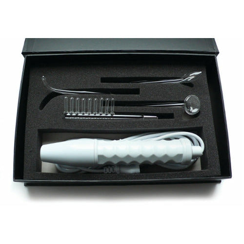 Neon Wand Electrosex Kit - White Handle - Red  Electrode KL-933