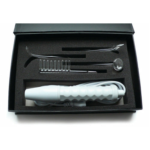 Neon Wand Electrosex Kit - White Handle - Red Electrode KL-933