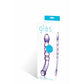 Purple Rain Ribbed Dildo GLAS-52