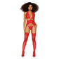 Garter Slip and G-String - One Size - Lipstick Red DG-12708LRDOS