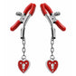 Charmed Heart Padlock Nipple Clamps MS-AE203