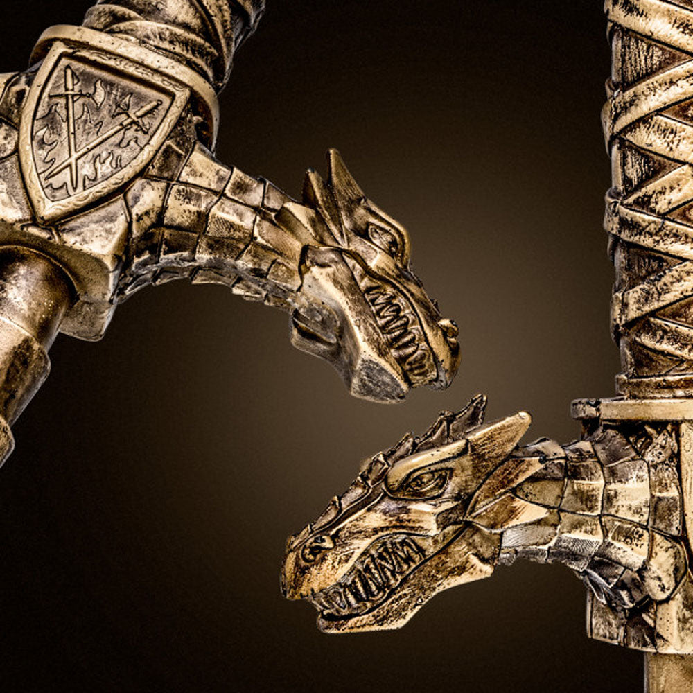 The Realm - Drago - Lock on Dragon Sword Handle - Bronze BL-49110