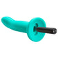 Ergo Super Flexi IV Dong Soft and Flexible Liquid  Silicone With Vibrator - Teal