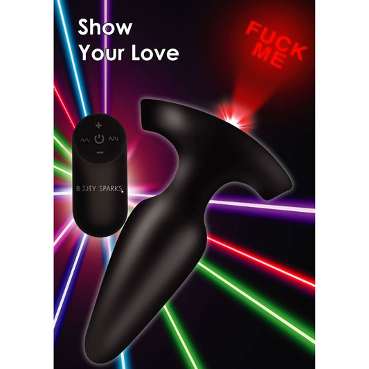 Laser Fuck Me Anal Plug With Remote Control - Small