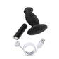 Anal Adventures- Platinum- Silicone Vibrating Prostate Massager 02-Black