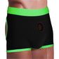 Get Lucky Strap on Boxer Shorts - Xsmall-Small -  Green/black TMN-GL-4998