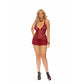Lace Babydoll and G-String - Queen EM-12042Q