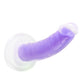 Neo Elite Glow in the Dark - Light - 7 Inch  Silicone Dual Density Dildo - Neon Purple