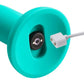 Ergo Super Flexi IV Dong Soft and Flexible Liquid  Silicone With Vibrator - Teal