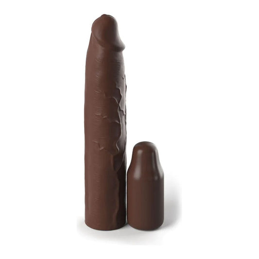 Fantasy X-Tensions Elite 9 Inch Sleeve With 3 Inch Plug - Brown PD4153-29