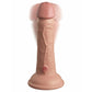 King Cock Elite 6 Inch Vibrating Dual Silicone Dual Density Cock - Light