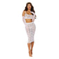 Bralette and Slip Skirt - One Size - White DG-12921WHTOS