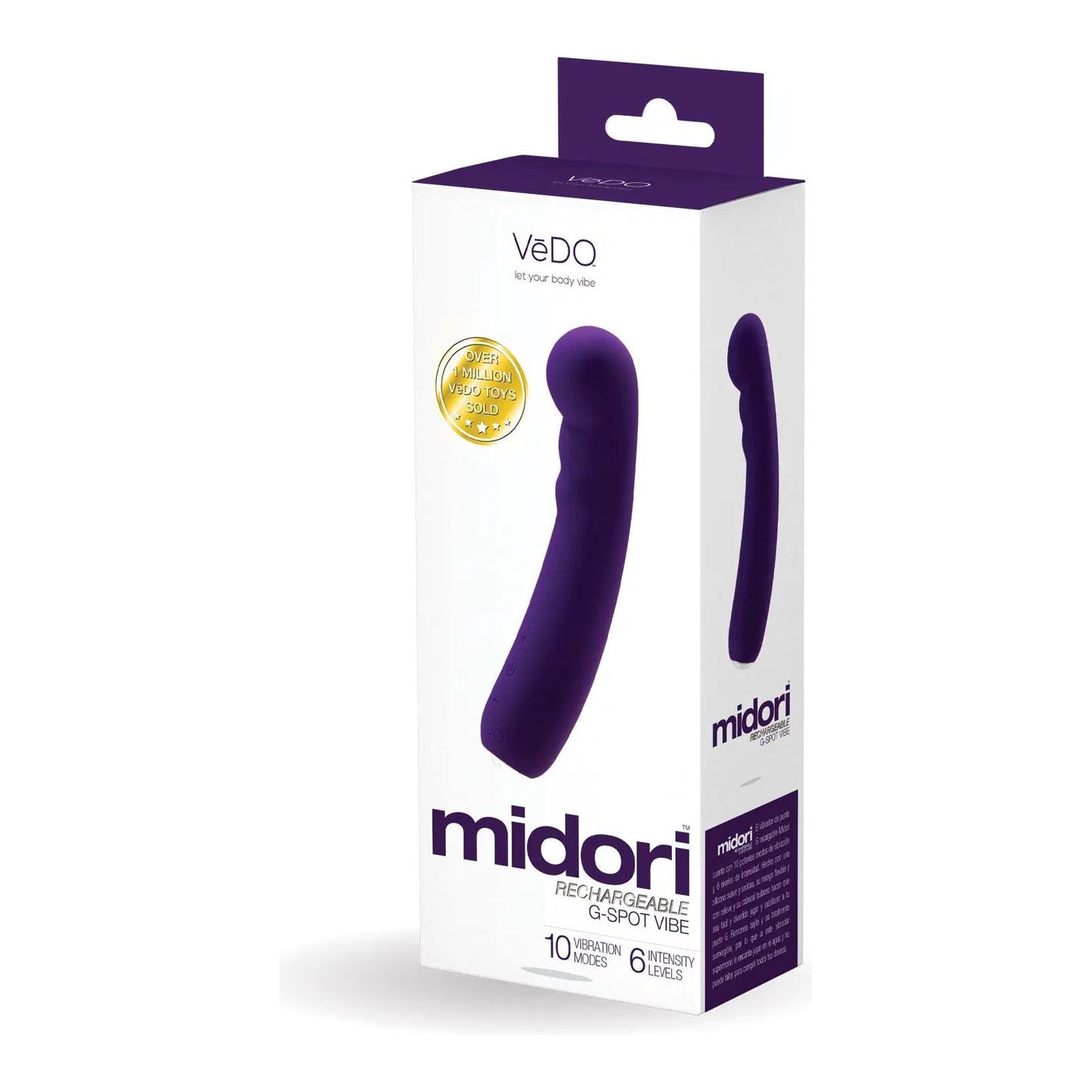 Midori Rechargeable G-Spot Vibe - Deep Purple