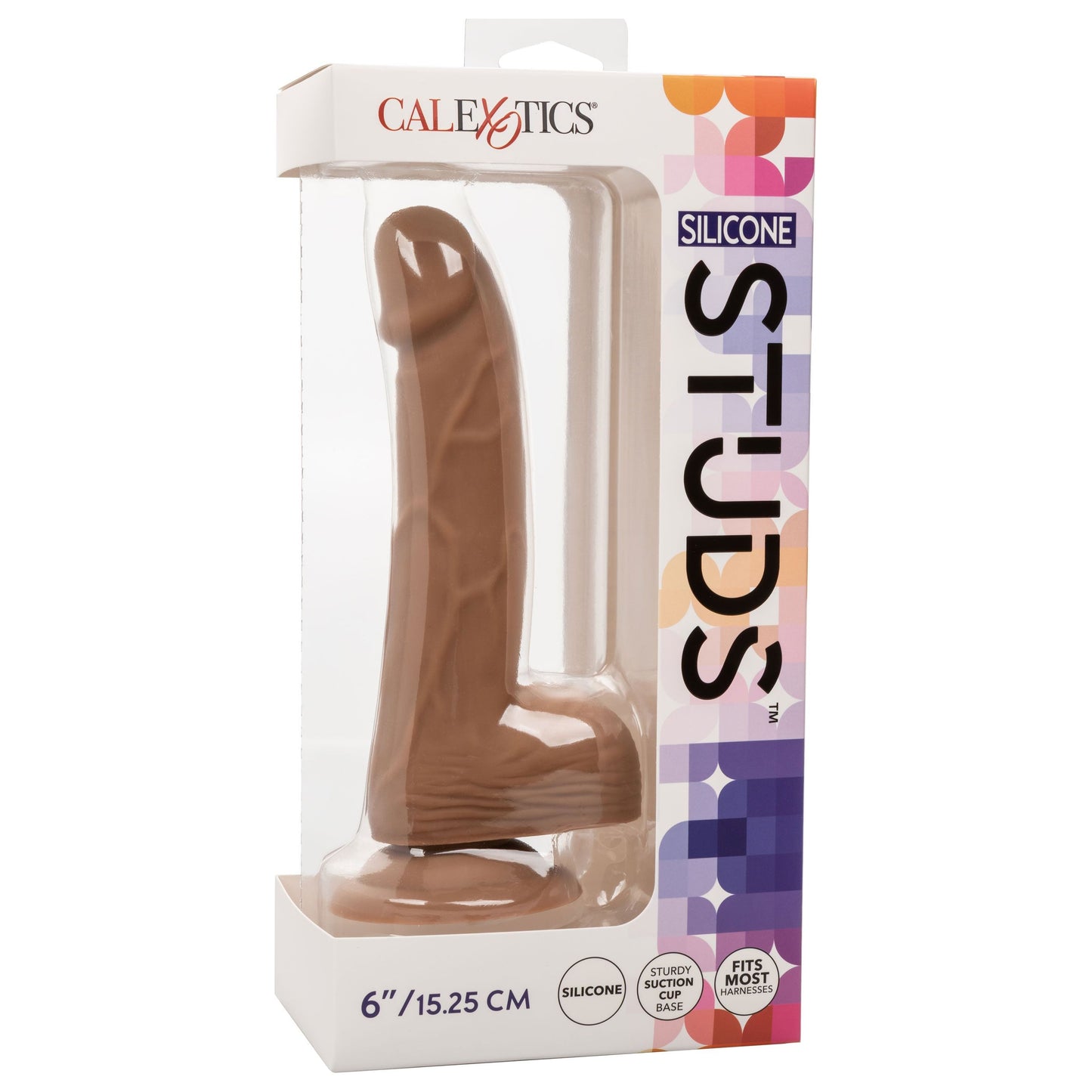 Silicone Stud 6 Inch - Brown