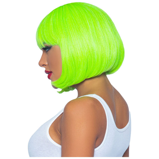 12 Inch Short Bob Wig - Neon Green