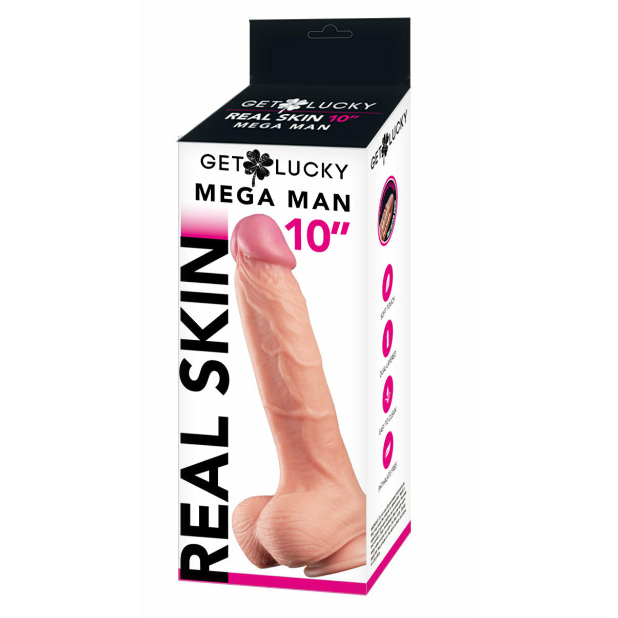 Get Lucky 10 Inch Mega Man Dildo TMN-GL-2475