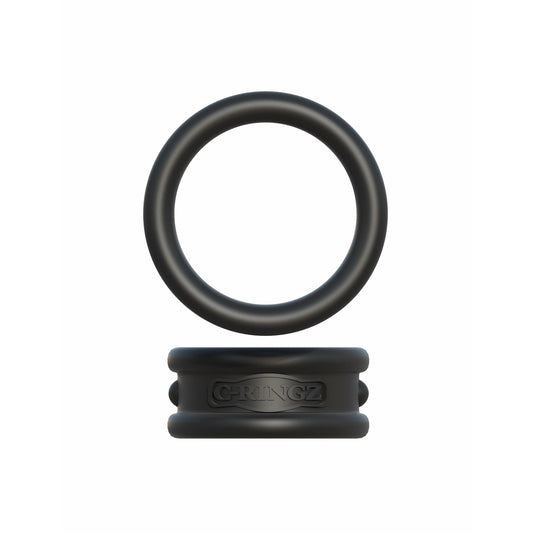 Fantasy C-Ringz Max Width Silicone Rings - Black